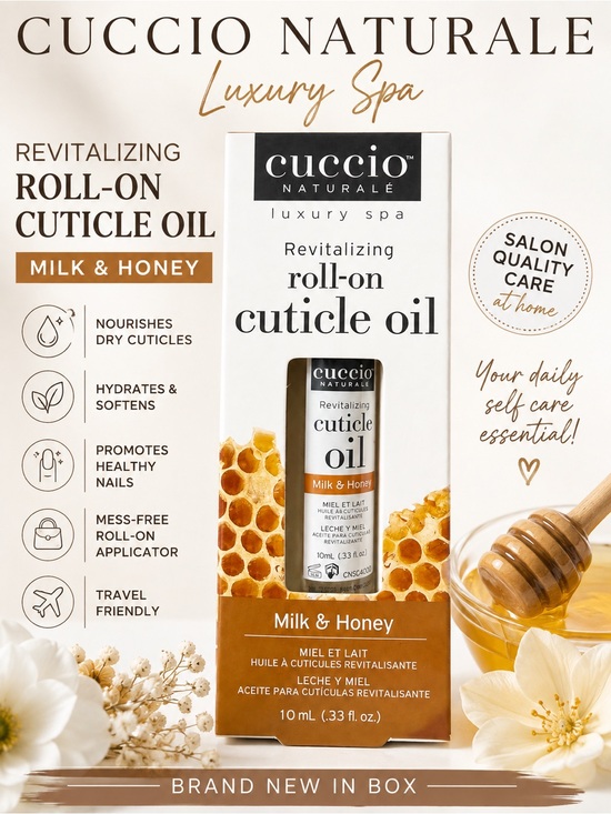 Cuccio Naturale Other - NIB Cuccio Naturale Revitalizing Roll-On Cuticle Oil Milk & Honey 10mL